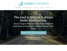 Tablet Screenshot of careerinprogress.com